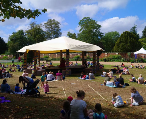 10m bandstand as a stage 'in the round' at Hampton Court.