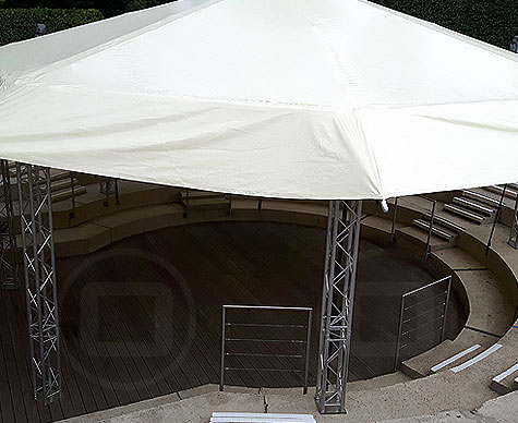10m Bandstand at Waterperry open-air theatre.