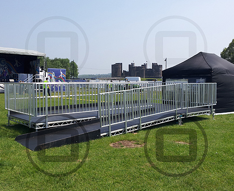 Customised viewing platform for Blue Peter Big Olympic Tour.