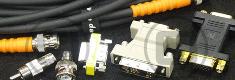 BNC, VGA, HDMI and CAT5 Video cable available for dry hire